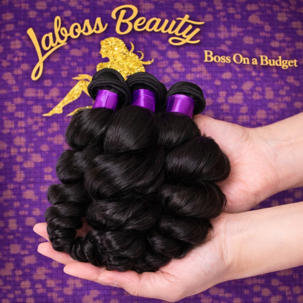 LaBoss Beauty Loose Wave Virgin Hair Bundles – 100% Human Hair | Natural Shine | Full & Long-Lasting