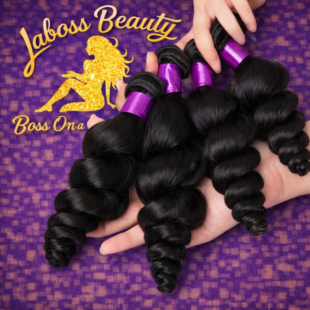 LaBoss Beauty Loose Wave Virgin Hair Bundles – 100% Human Hair | Natural Shine | Full & Long-Lasting