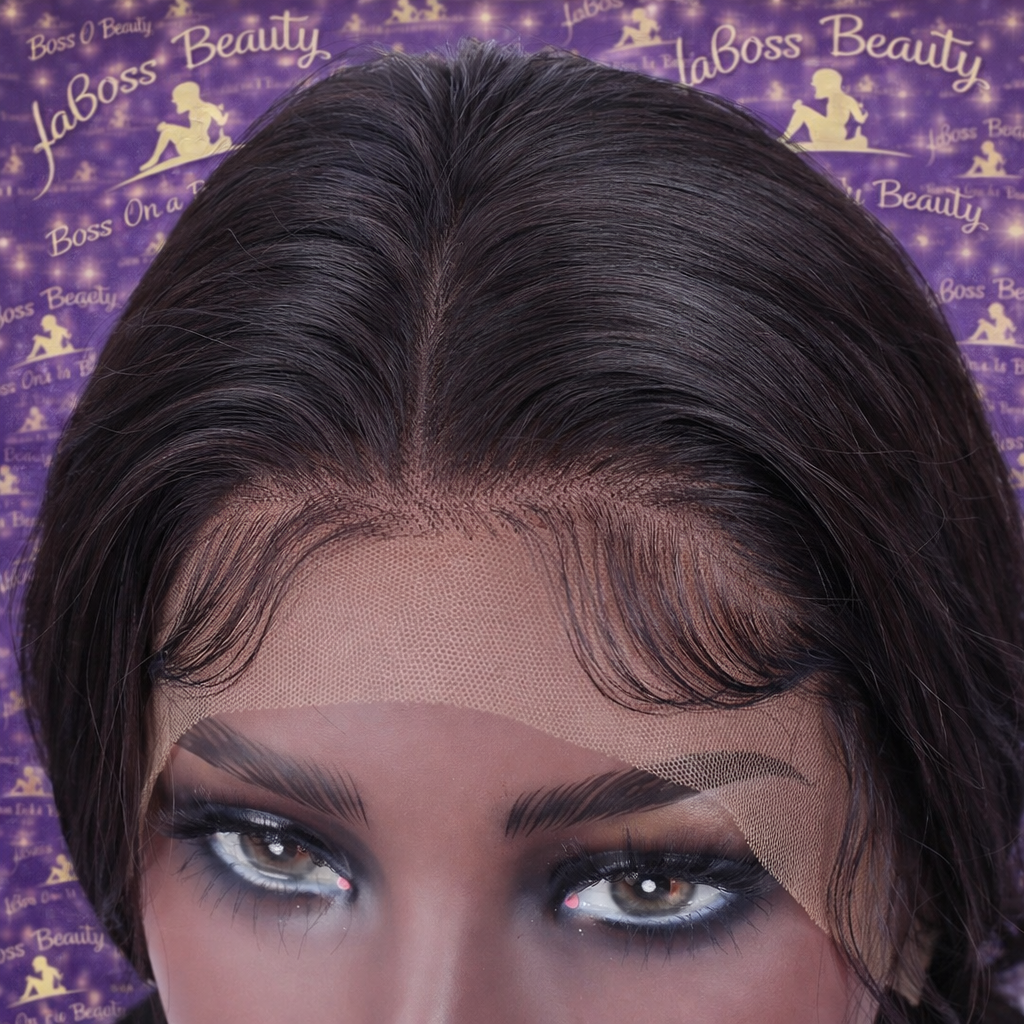 13x6 Body wave HD Transparent lace front human hair wig Pre Prep-lucked 200 Density glueless brazilian wigs for women