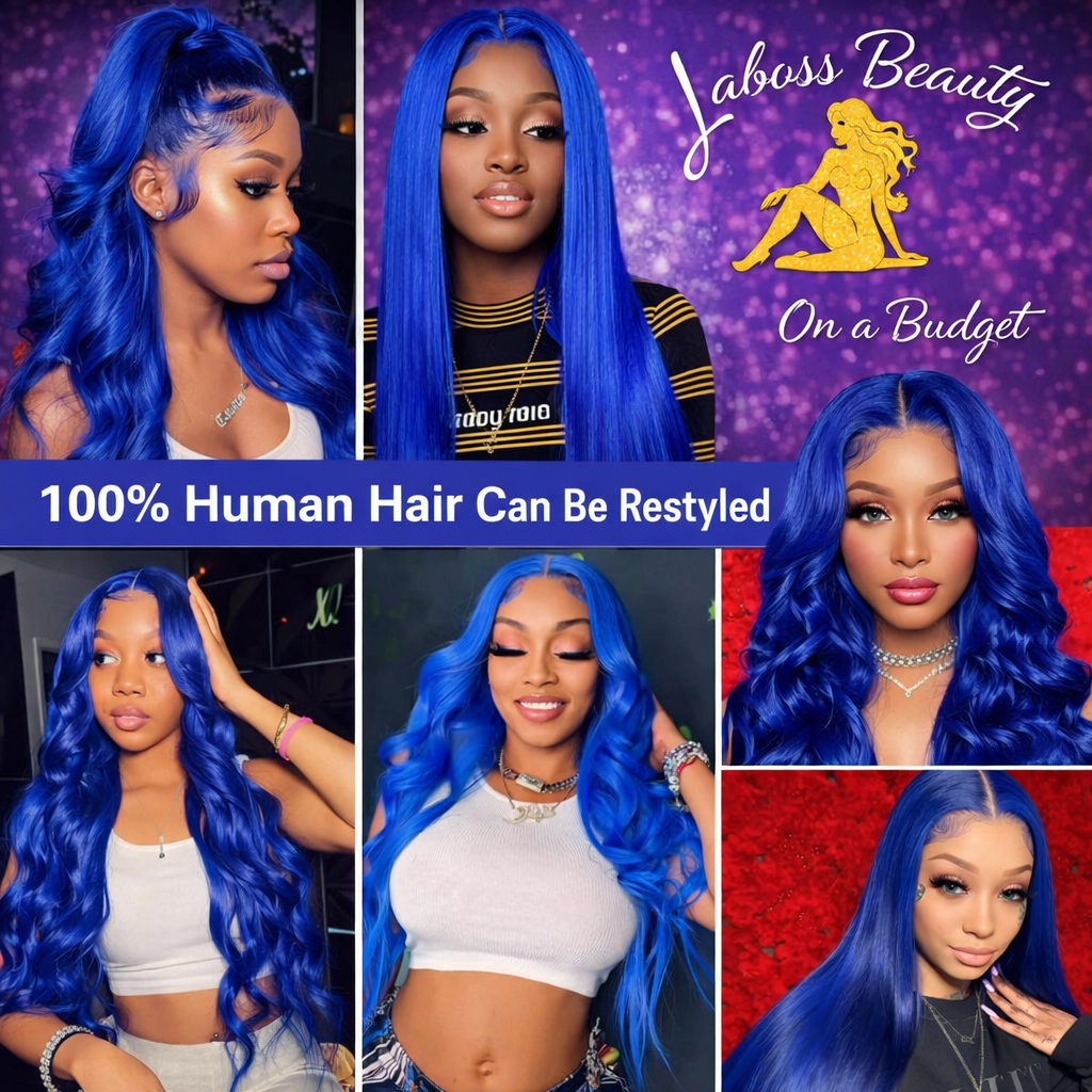 Body Wave Blue Human Hair Wigs 13x4 Hd Lace Front Human Hair Wigs Blue Wigs Human Hair 13x6 Hd Lace Frontal Wigs For Women