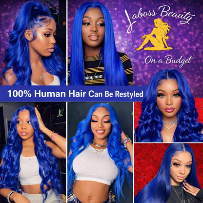 Body Wave Blue Human Hair Wigs 13x4 Hd Lace Front Human Hair Wigs Blue Wigs Human Hair 13x6 Hd Lace Frontal Wigs For Women
