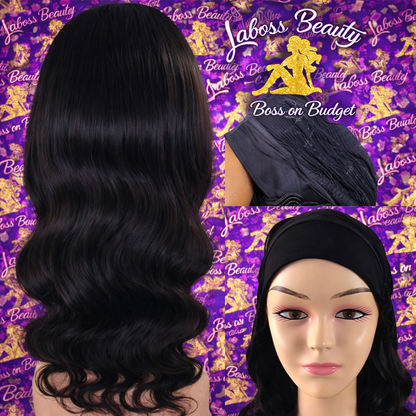 LaBoss Beauty Body Wave Headband Wig | 100% Human Hair | Glueless & Beginner-Friendly