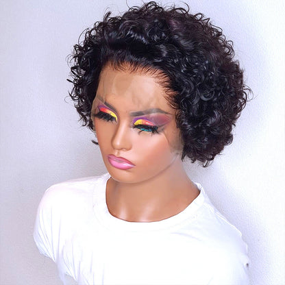 Short Curly Human Hair Headband