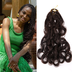 26Inch French Curls Braiding Hair Extensions Synthetic Curl Hair Loose Wave Spiral Curl Crochet Hair Braids For Black Women