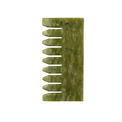 Jade Comb Crystal Head Massage Comb Meridian Comb