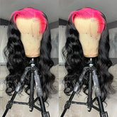 Charisma 26 Inches Long Body Wave Synthetic Lace Front Wig Orange To Black Ombre Wigs For Women Frontal Wig Cosplay