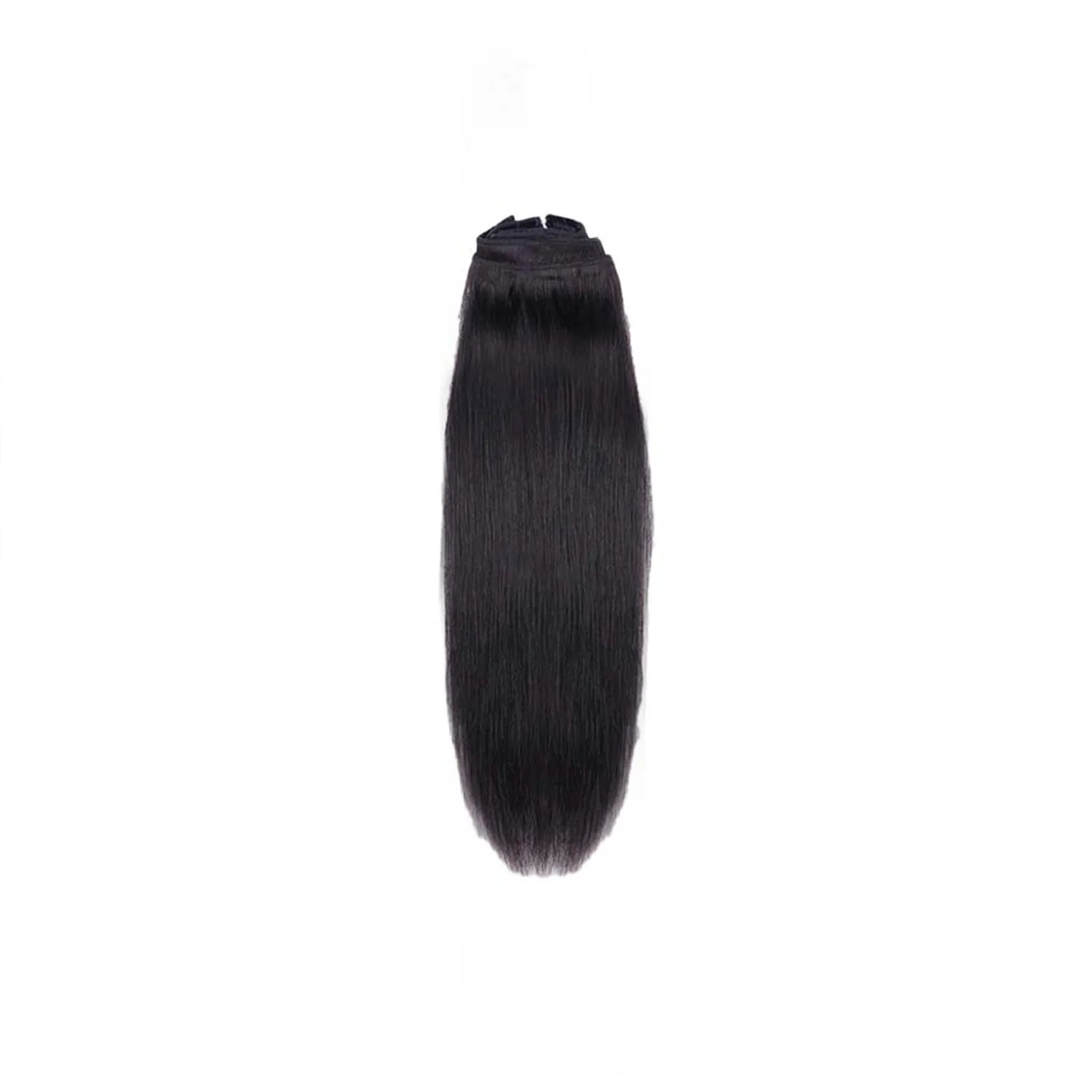 Clip In Hair Extensions Human Hair Brazilian Straight Clip In Natural Black Color Clip Ins Remy Hair 20 22 24 26 Inch For Women