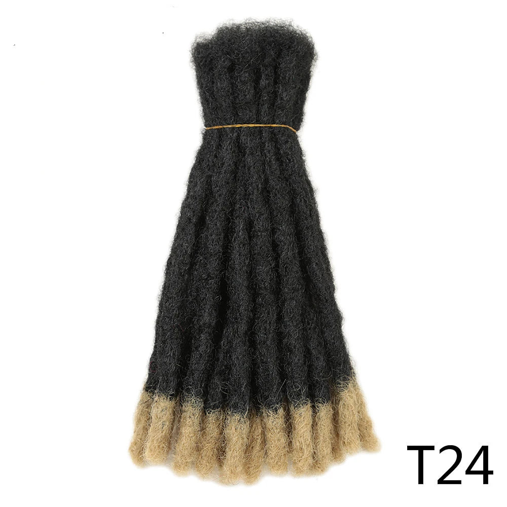 6inch-20inch Handmade Dreadlocks Synthetic Wigs Extensions Black Reggae Wig Crochet Braiding Hair For Afro Women For Black Women