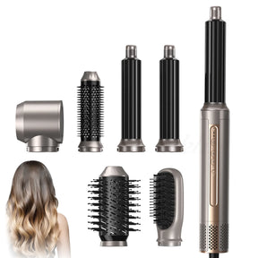 Hot air comb 6-in-1 curling iron Multifunctional curling iron Hot air comb Hair dryer Straightener Styling comb מסלסלי שיער