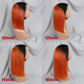 4/30/4 Color Human Hair Bob Wig Straight 13x4 Lace Front Human Hair Wigs Brazilian Wig Short Human Hair Bob Wigs Ombre Wig