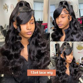 30 40 Inch Lace Front Human Hair Wigs 100% Brazilian Body Wave 13x4 13x6 HD Lace Frontal Wigs For Women PrePlucked Wavy Wig