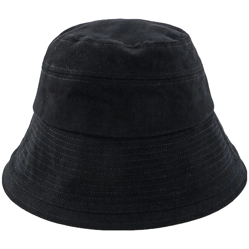 Fashionable Bucket Hat with Hair for Women,Short Wavy Detachable Fake Hat Wigs for Fall/Summer/Spring,Black/Khaki Cap Wig